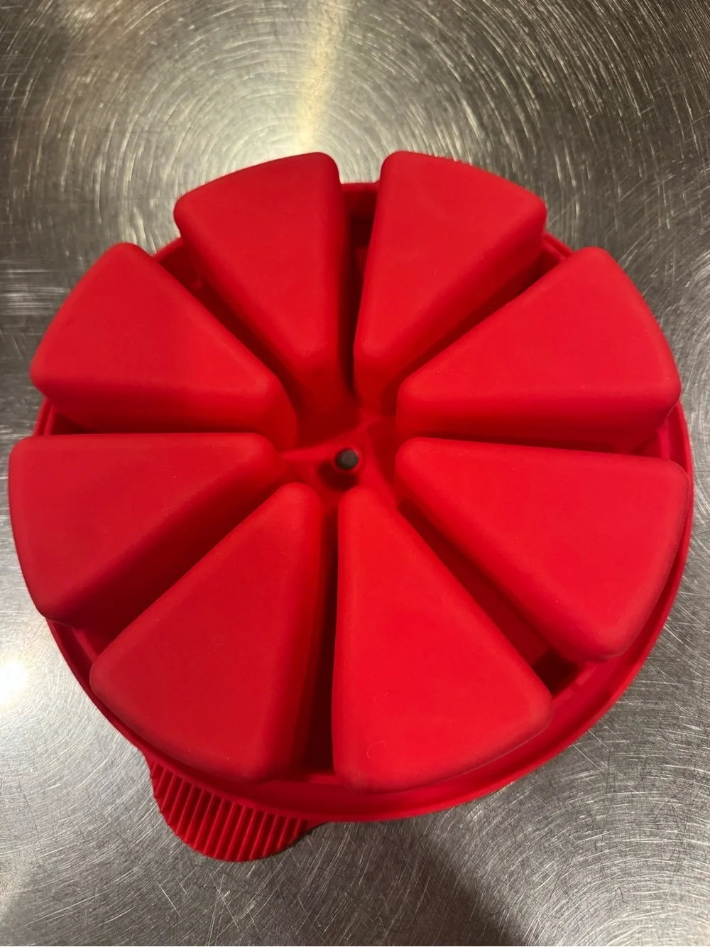 Red Silicone Wedge Mold Tray - Home Kitchen